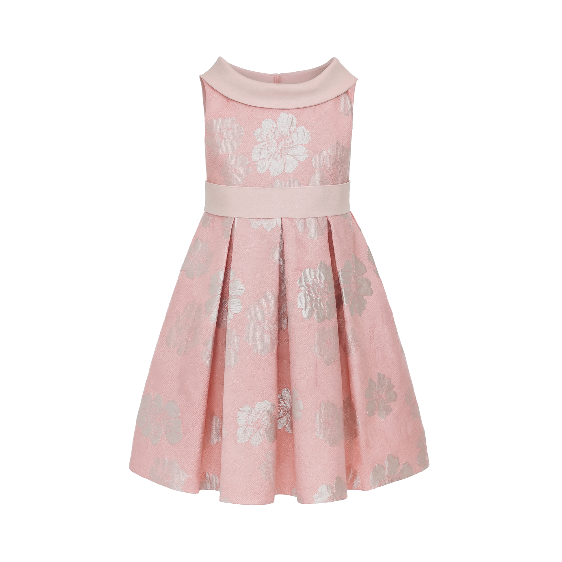 dress Pink  metalic floral 