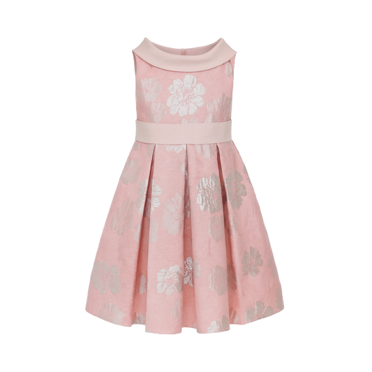 dress Pink  metalic floral 